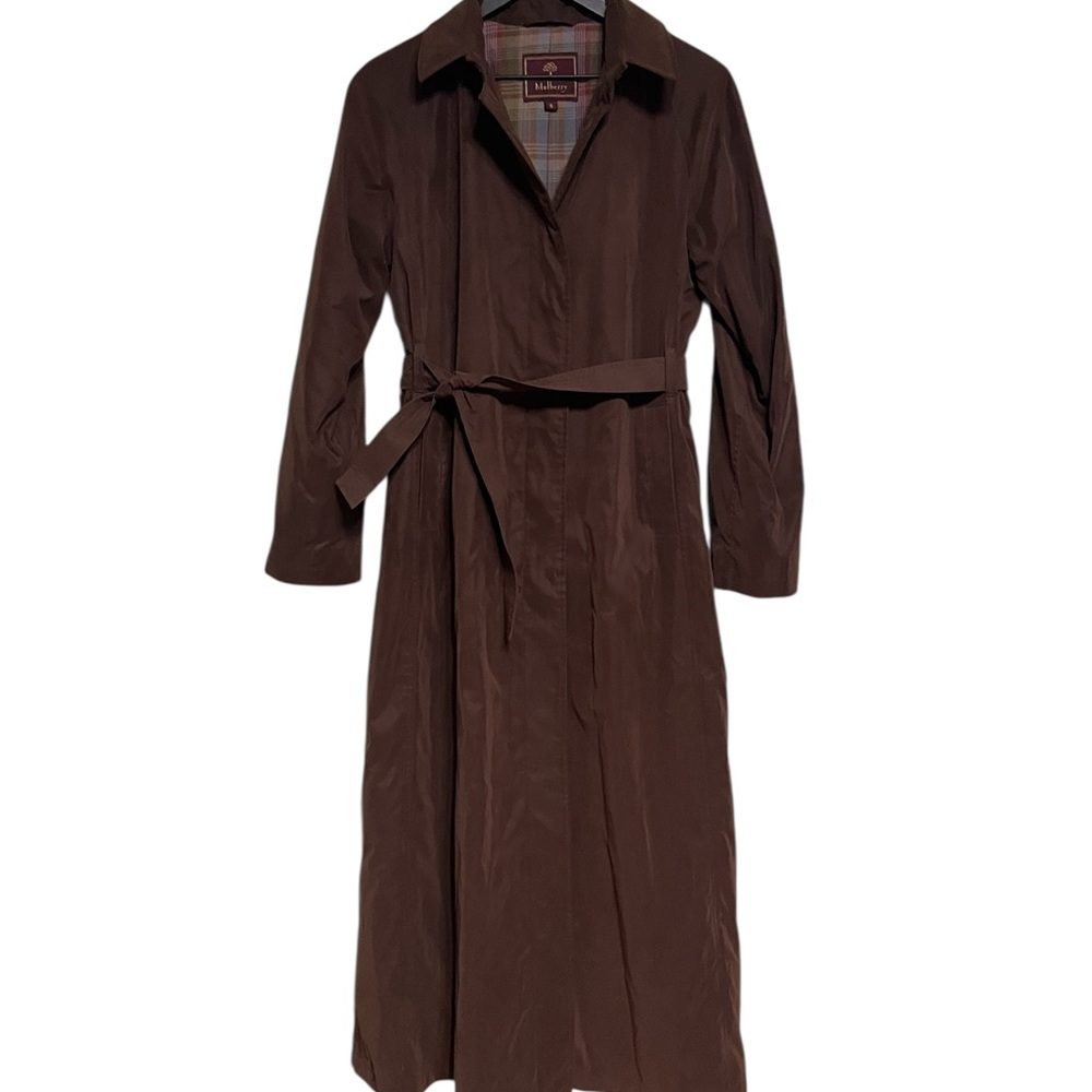 Mulberry classic brown 90’s Brown Long trench coat 
Size small Gentle preowned - Picture 6 of 12